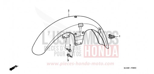 FRONT FENDER CG125M1 de 2001